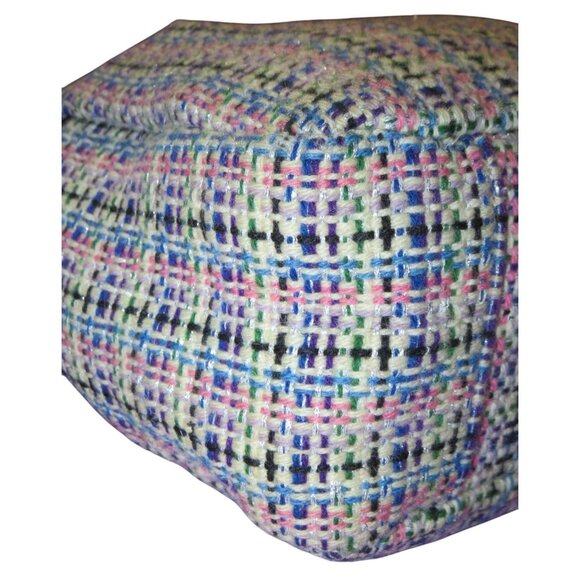 Coach 2011 Gallery Herringbone Tweed & Patent Leather tote in Pink, Blue & Black - Picture 9 of 14